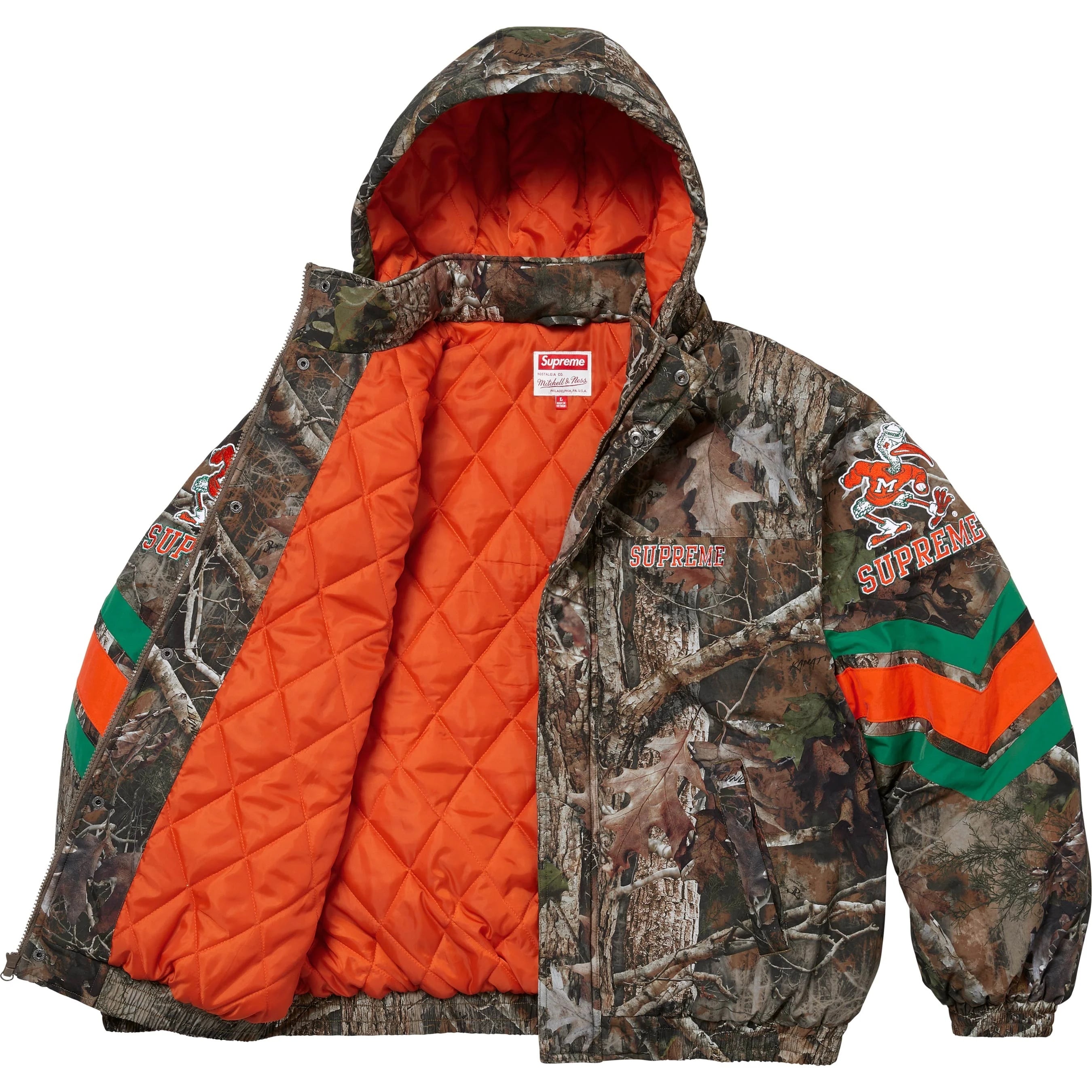 Supreme®/Mitchell & Ness NCAA Hooded Stadium Jacket view 7